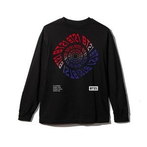 !NEW! BT21 x ASSC Black Long Sleeved Shirt